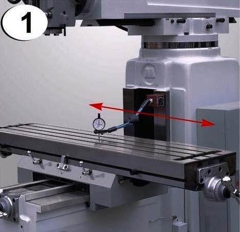 X, Y axis and horizontal correction of milling machine