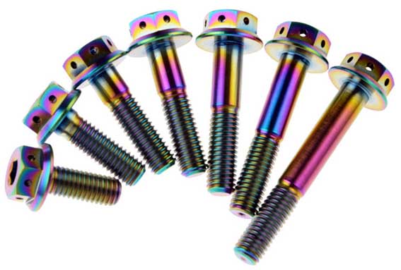 Titanium fasteners used in boats