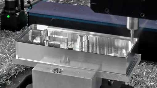High-speed cutting of aluminum parts