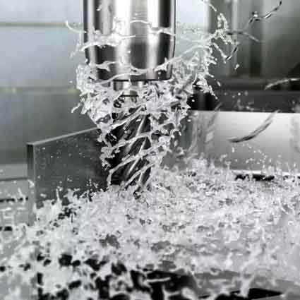 CNC high-speed milling of titanium alloy parts