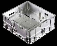 Prototyp der CNC-Bearbeitung einer Aluminiumlegierung Schale einer Leistungsbatterie