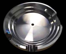 5-axis machining of mechanical vibration plate