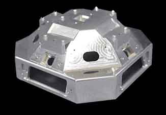 Machined aluminum alloy chassis parts