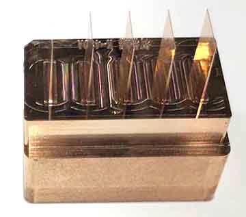 Copper electrode of EDM machine