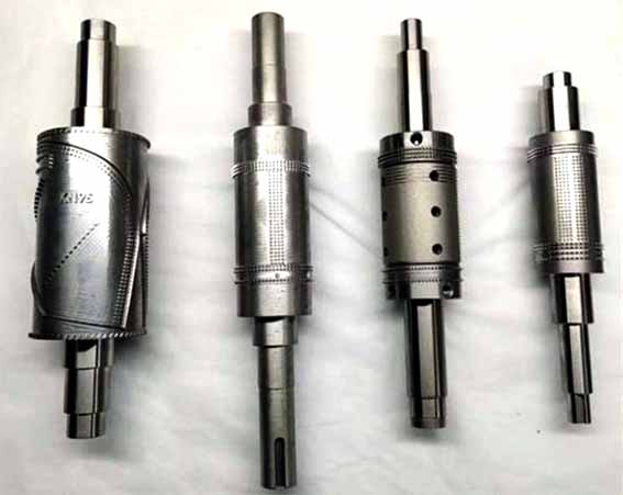 CNC milling of embossing roller of mask machine