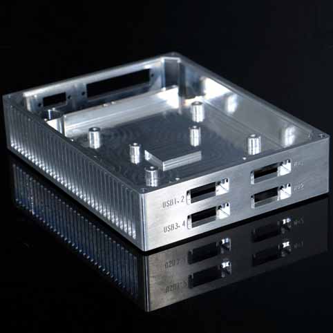 Chasis de aluminio de comunicación mecanizado CNC