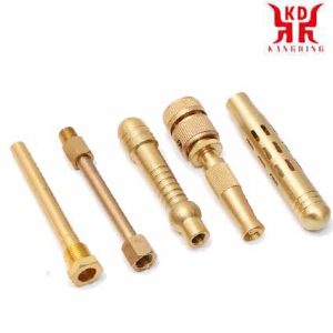 Lathe processing of copper parts 